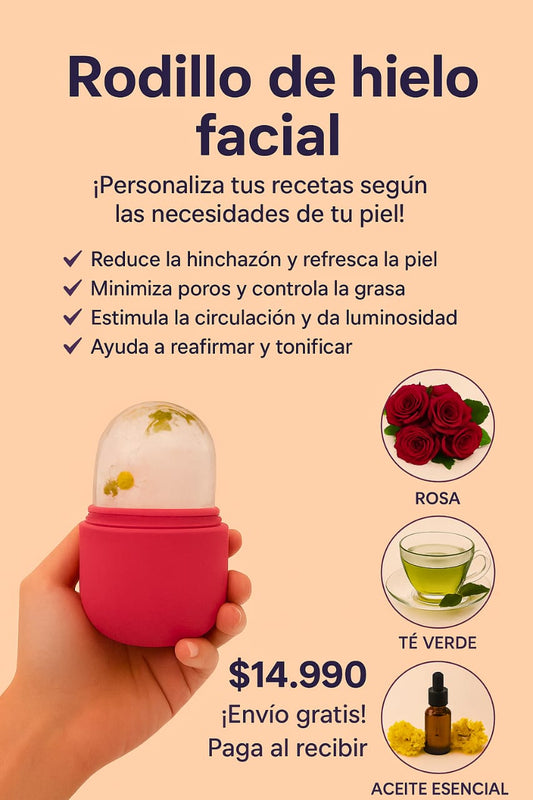 Rodillo de hielo facial